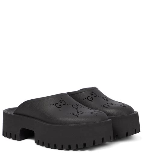 gucci rubber shoes for women|gucci clogs rubber women's.